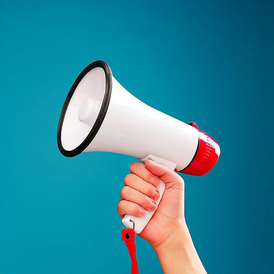 Audio Megaphone 25Watt Bull Horn with Siren