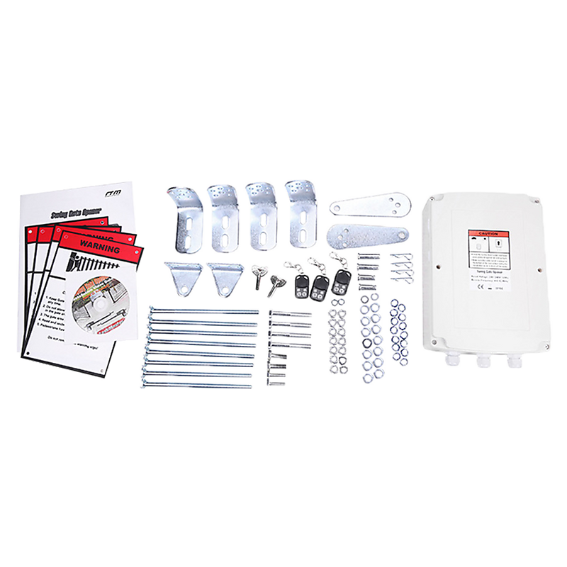 1000KG 20W Solar Double Swing Auto Motor Remote Gate Opener