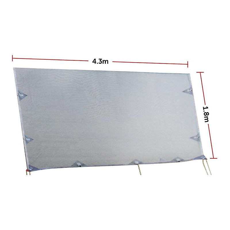 4.3m Caravan Privacy Screen Side Sunscreen Sun Shade for 15&