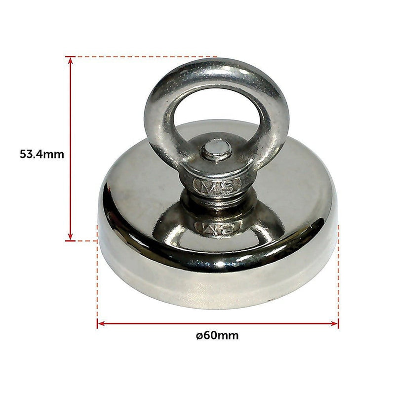 112Kg Salvage Strong Recovery Magnet Neodymium Hook