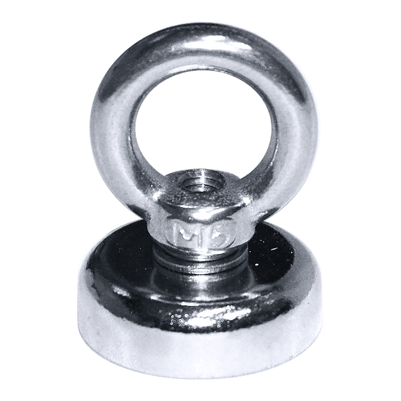 12Kg SALVAGE Strong MAGNET N52 Neodymium Eyebolt Circular Ring