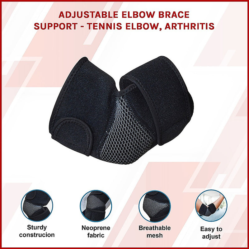 Adjustable Elbow Brace Support - Tennis Elbow, Arthritis