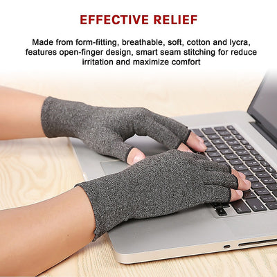 Arthritis Gloves Compression Joint Finger Hand Wrist Support Brace - Small