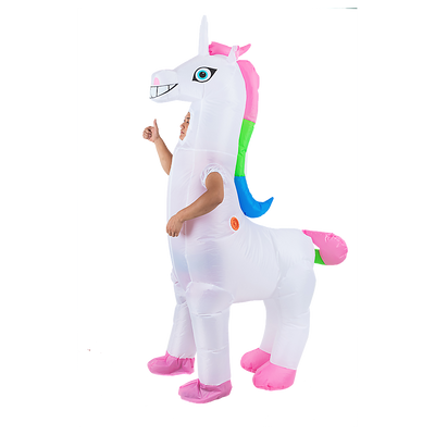 Giant Unicorn Fancy Dress Fan Inflatable Costume Suit