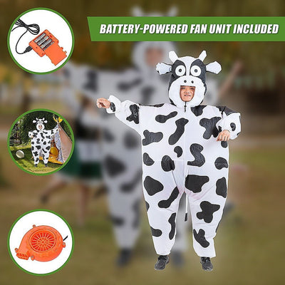 Cow Fancy Dress Fan Inflatable Costume Suit