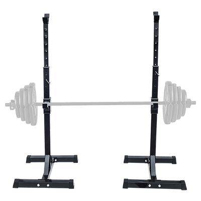 Pair of Adjustable Squat Rack Sturdy Steel Barbell Bench Press Stands GYM/HOME