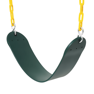 2 Pack Swings Seats Heavy Duty 66" Chain Plastic Coated Playground Swing