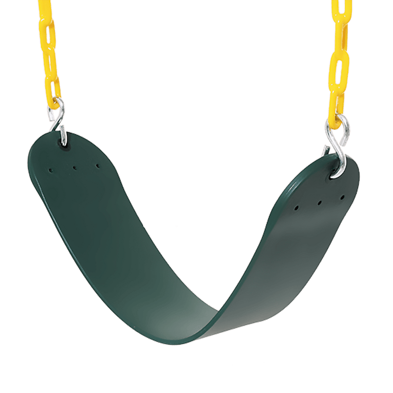 2 Pack Swings Seats Heavy Duty 66" Chain Plastic Coated Playground Swing