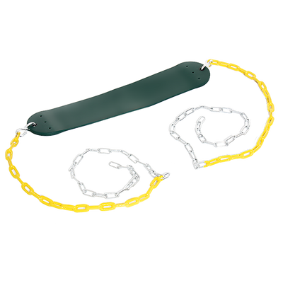 2 Pack Swings Seats Heavy Duty 66" Chain Plastic Coated Playground Swing