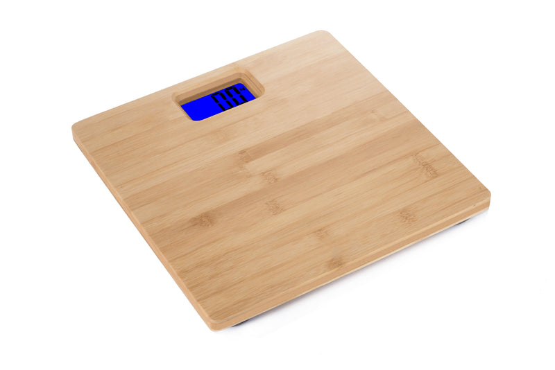 180KG Bamboo Natural Personal Digital Bathroom Scale