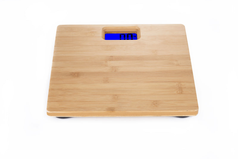 180KG Bamboo Natural Personal Digital Bathroom Scale