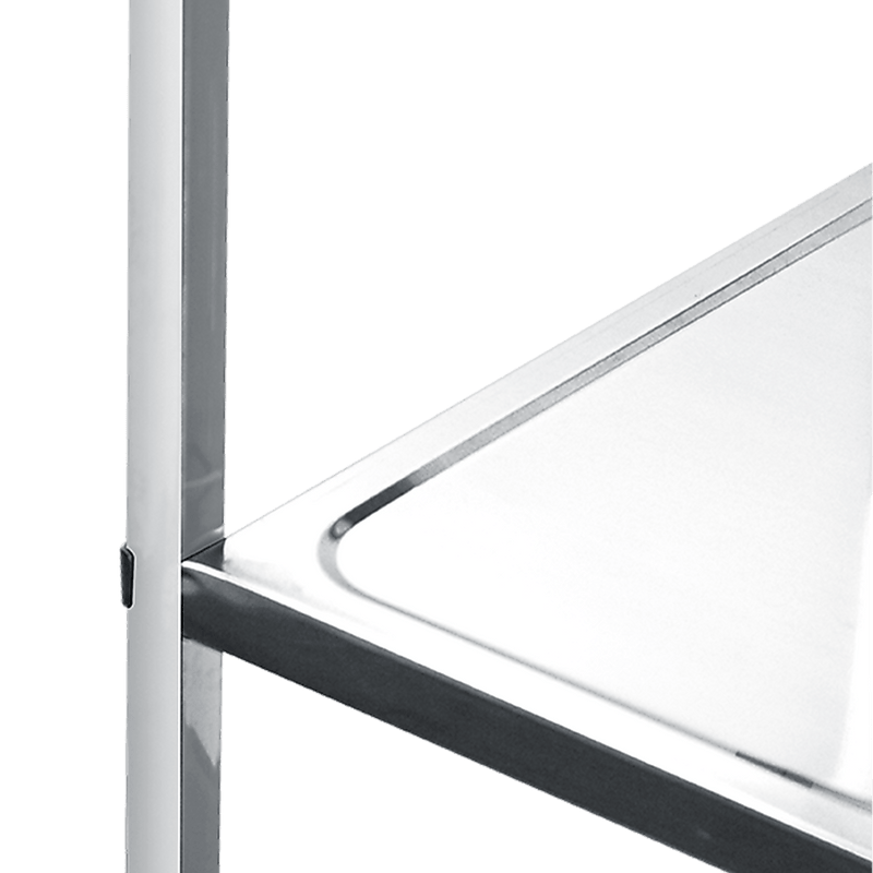 3 Tiers Food Trolley Cart Stainless Steel Utility Kitchen Dining Service
