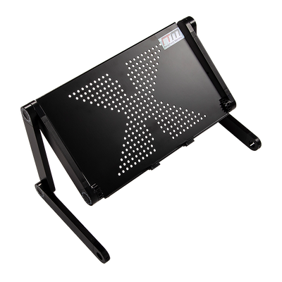 Aluminium Alloy Folding Laptop Computer Stand Desk Table Tray On Bed Mouse