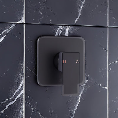 Shower Bath Mixer Tap Bathroom WATERMARK Approved - Electroplated Matte Black