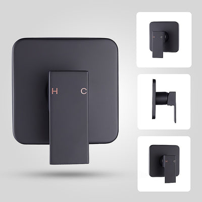 Shower Bath Mixer Tap Bathroom WATERMARK Approved - Electroplated Matte Black