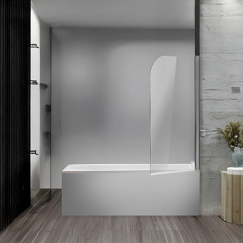 180 Degree Pivot Door 6mm Safety Glass Bath Shower Screen 900x1400mm By Della Francesca