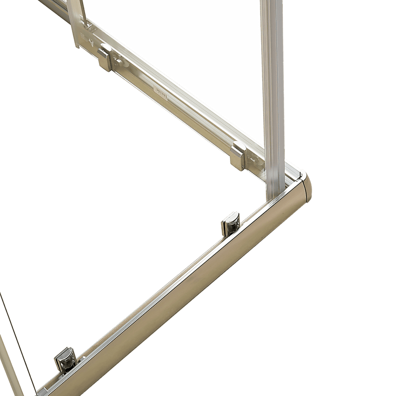 1200 x 900mm Sliding Door Nano Safety Glass Shower Screen By Della Francesca