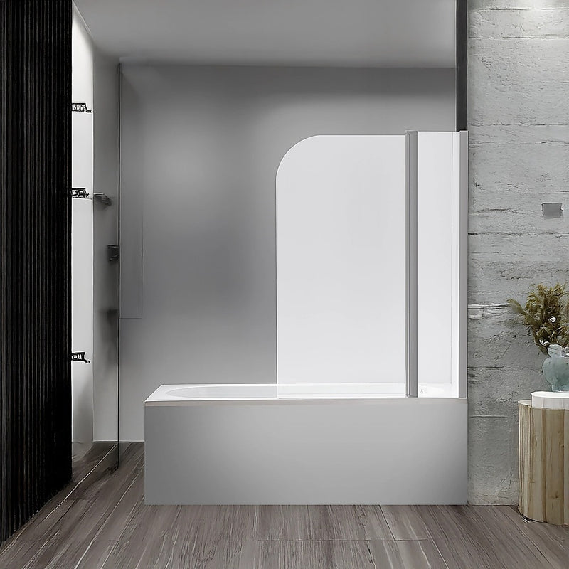 180 Degree Pivot Door 6mm Safety Glass Bath Shower Screen 1200x1400mm By Della Francesca