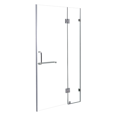 120 x 200cm Wall to Wall Frameless Shower Screen 10mm Glass By Della Francesca