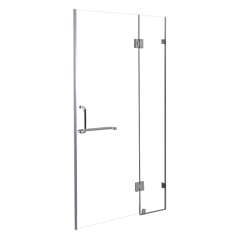 120 x 200cm Wall to Wall Frameless Shower Screen 10mm Glass By Della Francesca