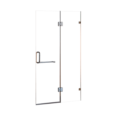 100 x 200cm Wall to Wall Frameless Shower Screen 10mm Glass By Della Francesca