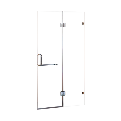 110 x 200cm Wall to Wall Frameless Shower Screen 10mm Glass By Della Francesca