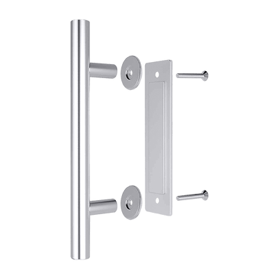 12" Barn Door Handle Sliding Flush Pull Wood Door Gate Hardware Stainless Steel