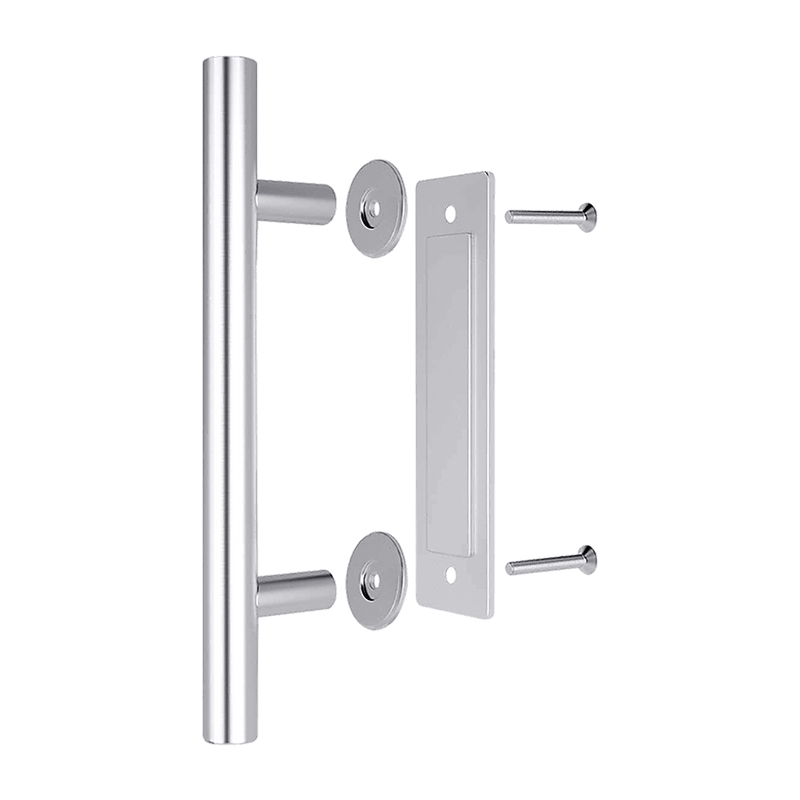 12" Barn Door Handle Sliding Flush Pull Wood Door Gate Hardware Stainless Steel