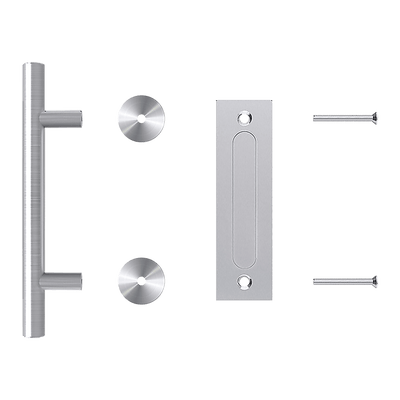 12" Barn Door Handle Sliding Flush Pull Wood Door Gate Hardware Stainless Steel