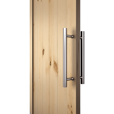 Round 300mm Push Pull Stainless Steel Door Handle Entrance Entry Shower Glass