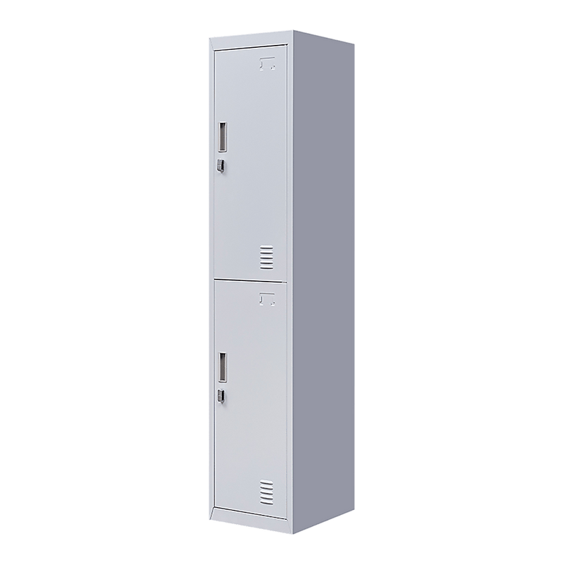 2-Door Vertical Locker for Office Gym Shed School Home Storage