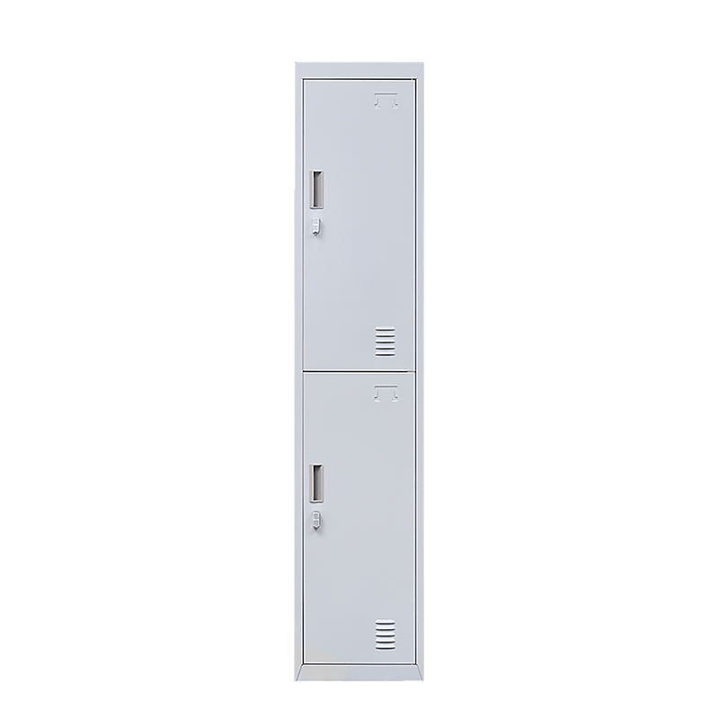 2-Door Vertical Locker for Office Gym Shed School Home Storage