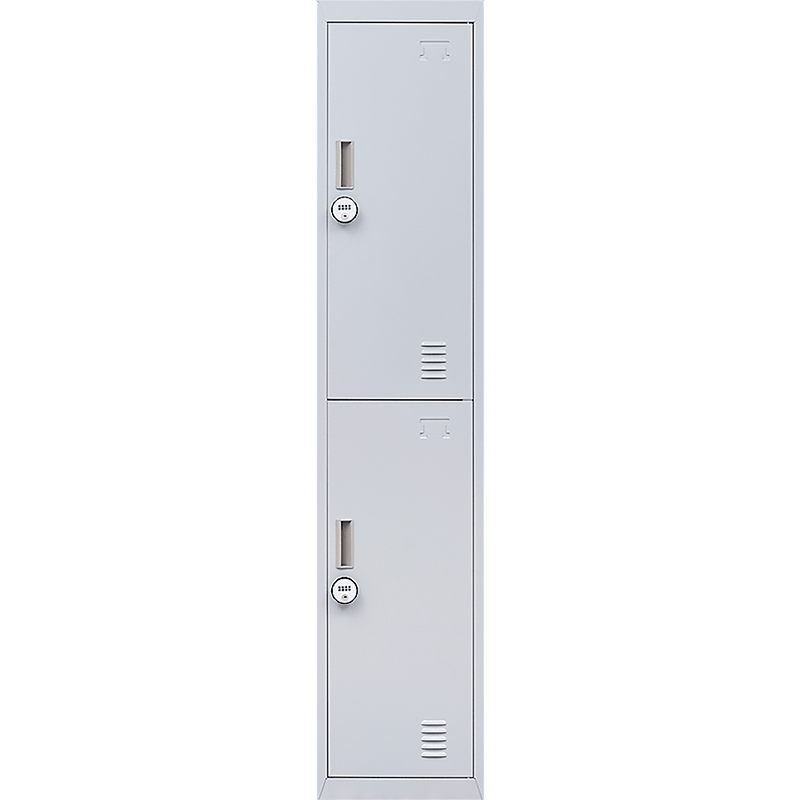 2-Door Vertical Locker for Office Gym Shed School Home Storage