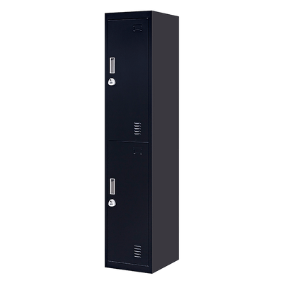 2-Door Vertical Locker for Office Gym Shed School Home Storage