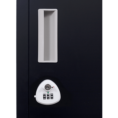 2-Door Vertical Locker for Office Gym Shed School Home Storage