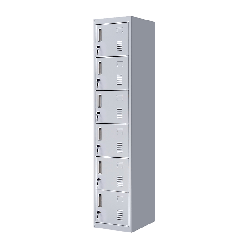 6-Door Locker for Office Gym Shed School Home Storage