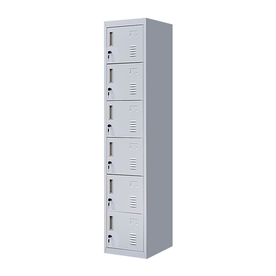 6-Door Locker for Office Gym Shed School Home Storage