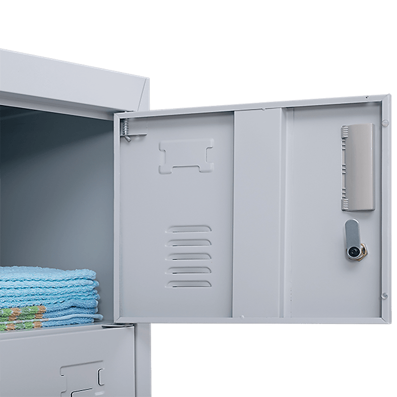6-Door Locker for Office Gym Shed School Home Storage