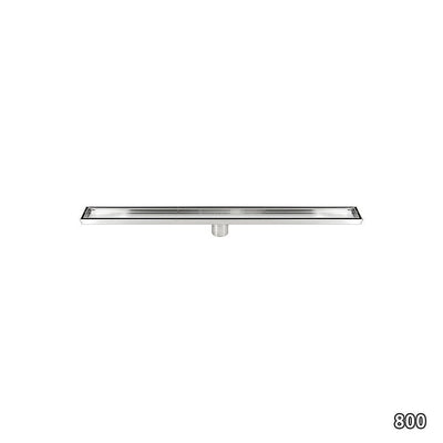 800mm Tile Insert Shower Bathroom Stainless Steel Grate Drain w/Centre outlet Floor Waste