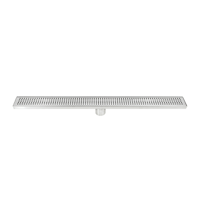 800mm Bathroom Shower Stainless Steel Grate Drain w/Centre outlet Floor Waste