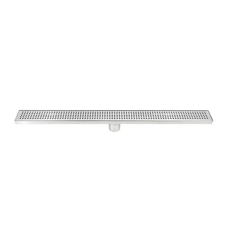 800mm Bathroom Shower Stainless Steel Grate Drain w/Centre outlet Floor Waste