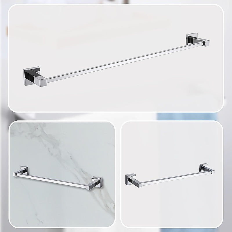 Classic Chrome Towel Bar Rail Bathroom