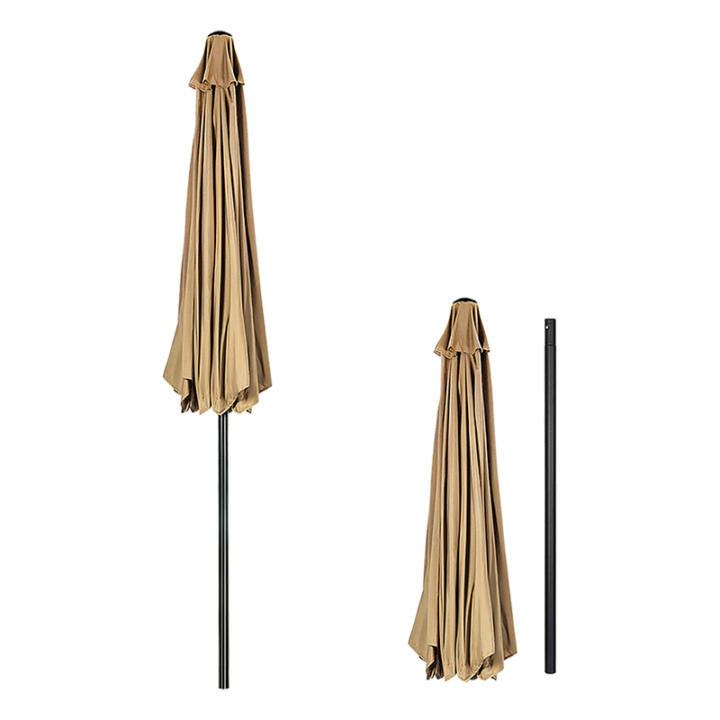 9FT Patio Umbrella Outdoor Garden Table Umbrella with 8 Sturdy Ribs