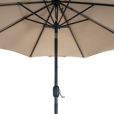9FT Patio Umbrella Outdoor Garden Table Umbrella with 8 Sturdy Ribs