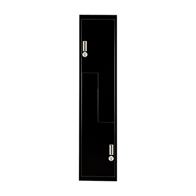 Black Two-Door L-shaped Office Gym Shed Storage Lockers