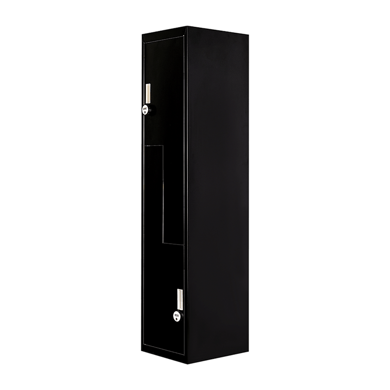 Black Two-Door L-shaped Office Gym Shed Storage Lockers