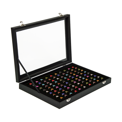 100 Earring Ring Holder Jewellery/Necklace Display Storage Gift Box Show Cases