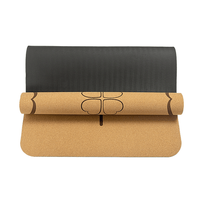 Natural Cork TPE Yoga Mat Sports Eco Friendly Exercise Fitness Gym Pilates