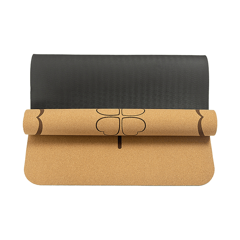 Natural Cork TPE Yoga Mat Sports Eco Friendly Exercise Fitness Gym Pilates