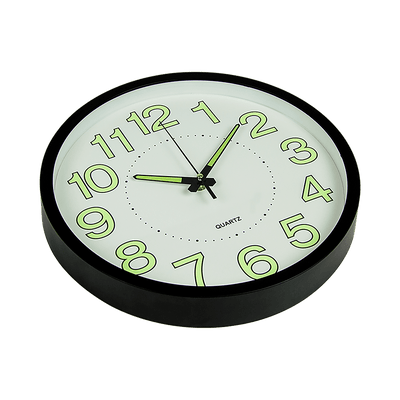 305mm Luminous Wall Clock Glow In The Dark Silent Quartz Indoor Home Modern Clock